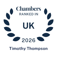 Tim Thompson Top Ranked in the 2026 Chambers UK Guide